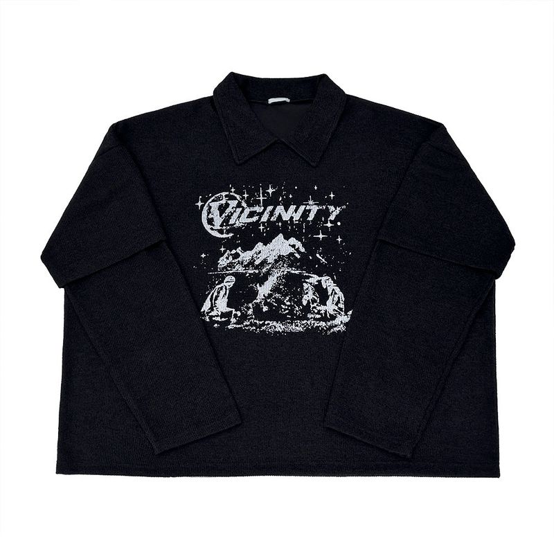 Vatican Layered Collar Knit
