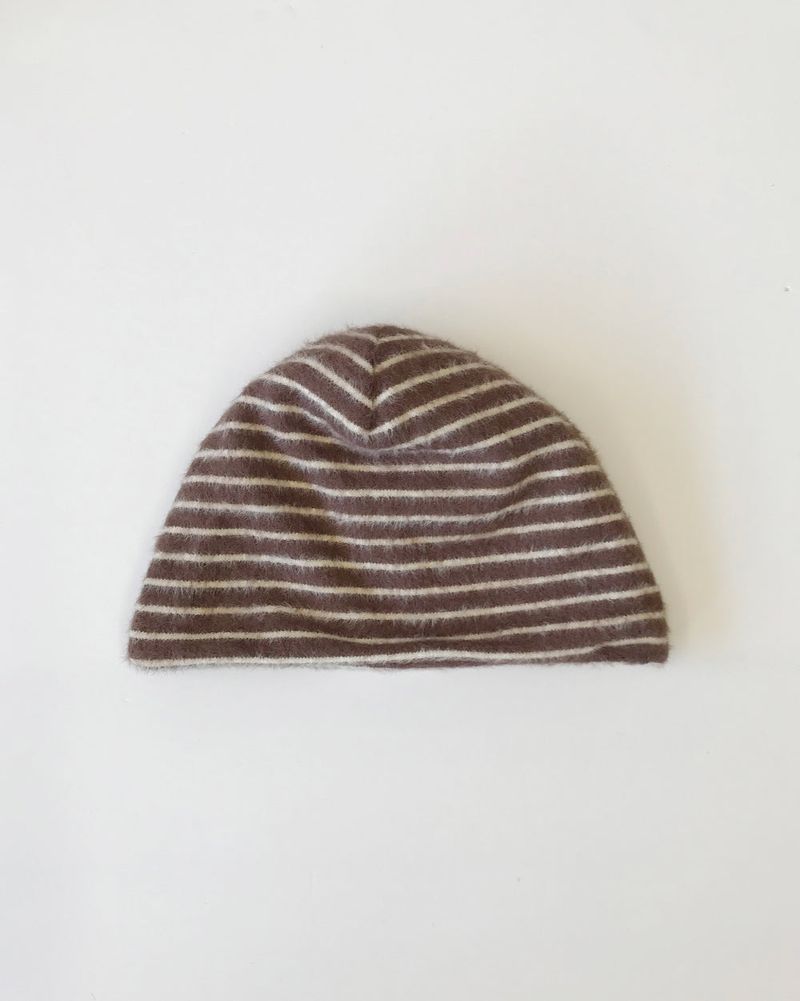 Merlot Stripe Beanie (3 Colors)