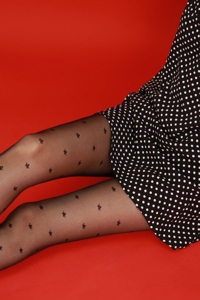 petite star tights (black)