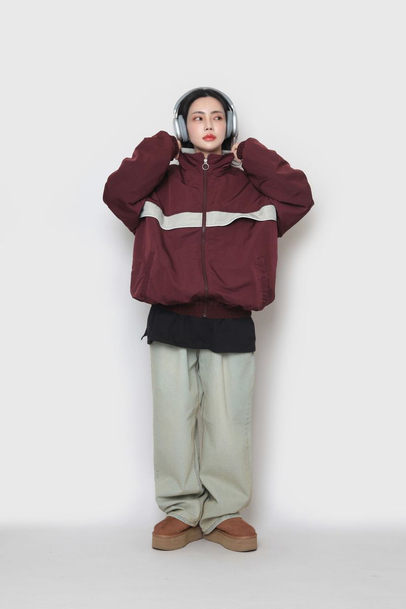 Mid Colour Piping Zip-Up