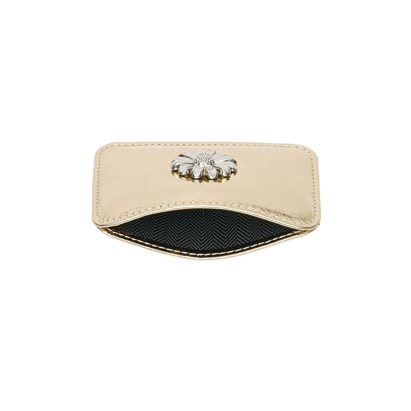 Daisy Slim Mini Transportation Card Wallet shine gold