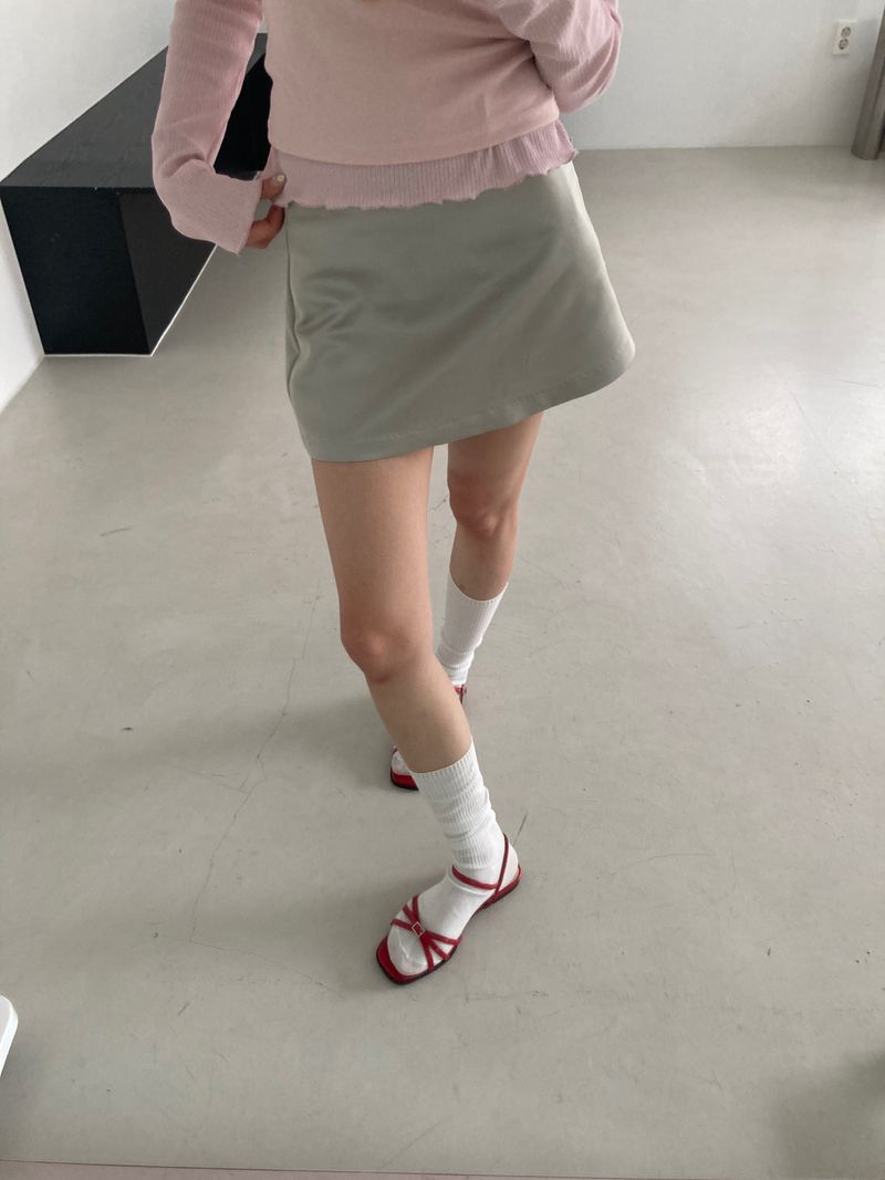 Luna Satin Mini Skirt