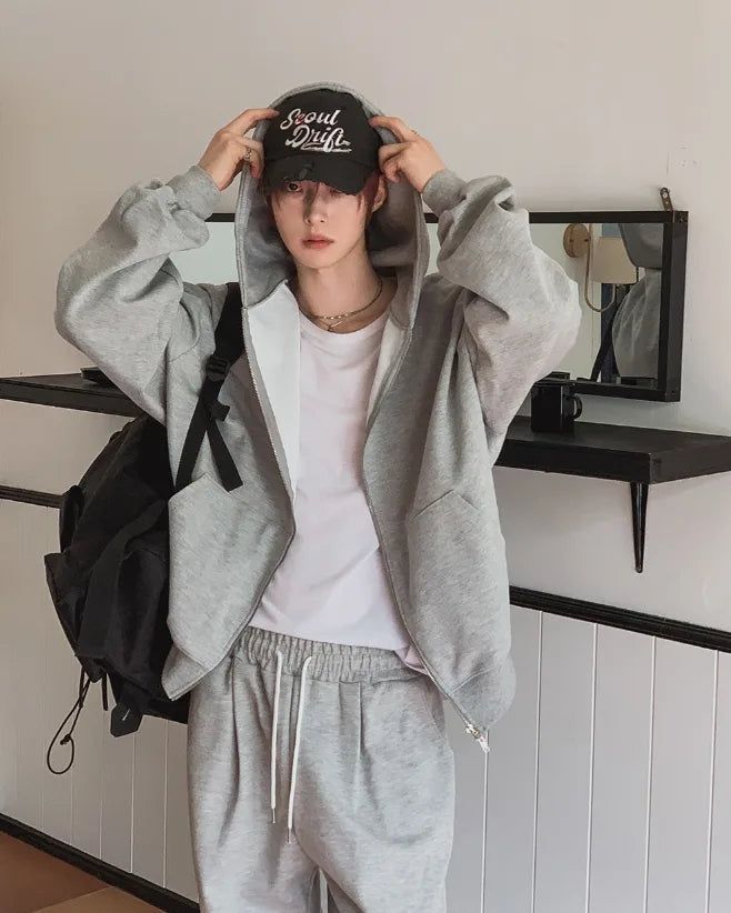 Jet Overfit Pile Hood Zip-Up