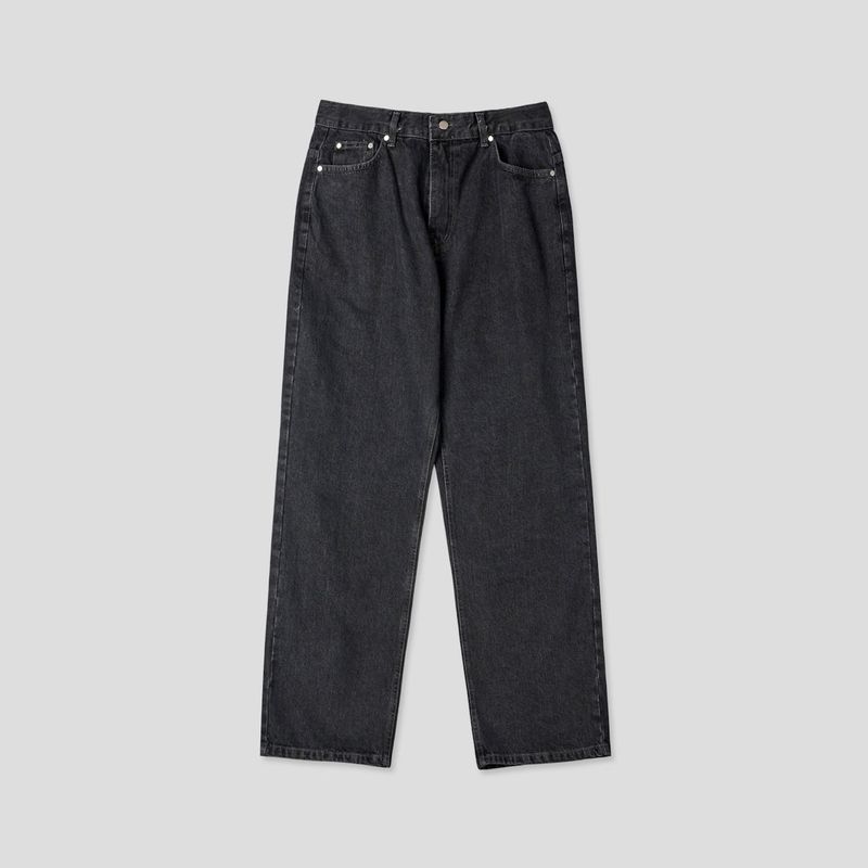 Esther Lettering Denim Pants 3C