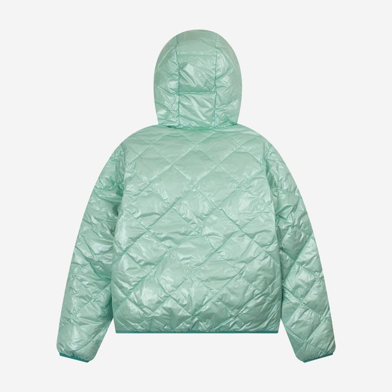 1/2 REVERSIBLE TWO COLOR LIGHT DOWN JACKET (TURQUOISE/MINT)