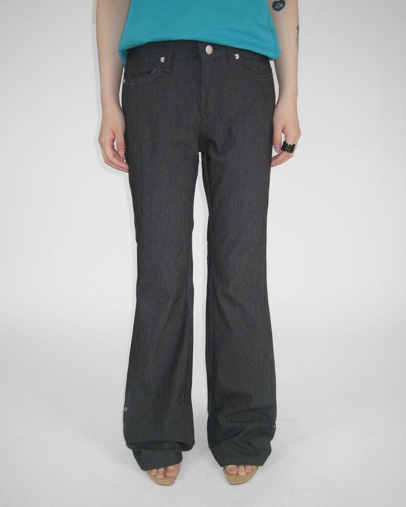 DEEP LOW EYELET BOOTCUT PANTS