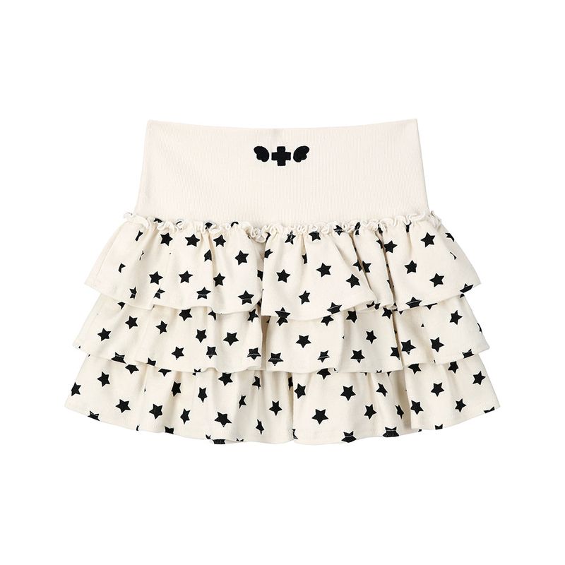 Star CanCan Mini Skirt - IVORY