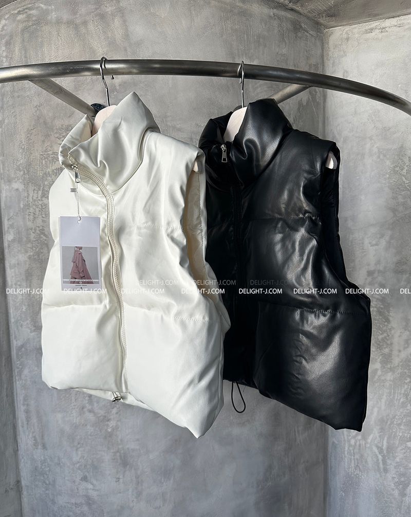 Leather Wellon Cropped Padded Best