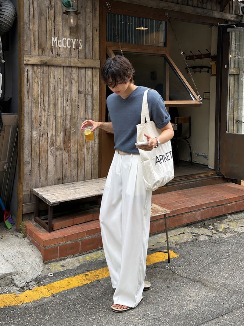 LMN All-Day Pintuck Bejo Wide Slacks (4 colors)