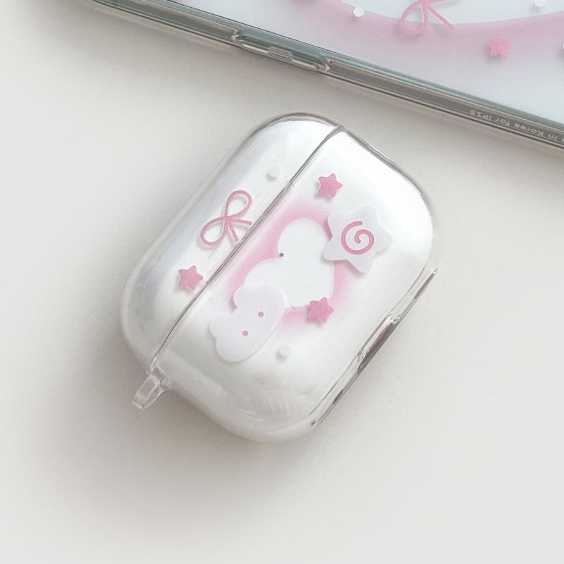 [AirPods] Heart rabbit hard case (only case)