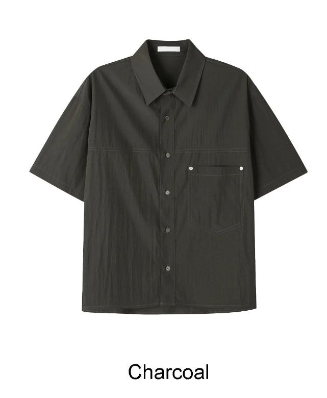 Tra Crop Nylon Short Sleeve Shirt