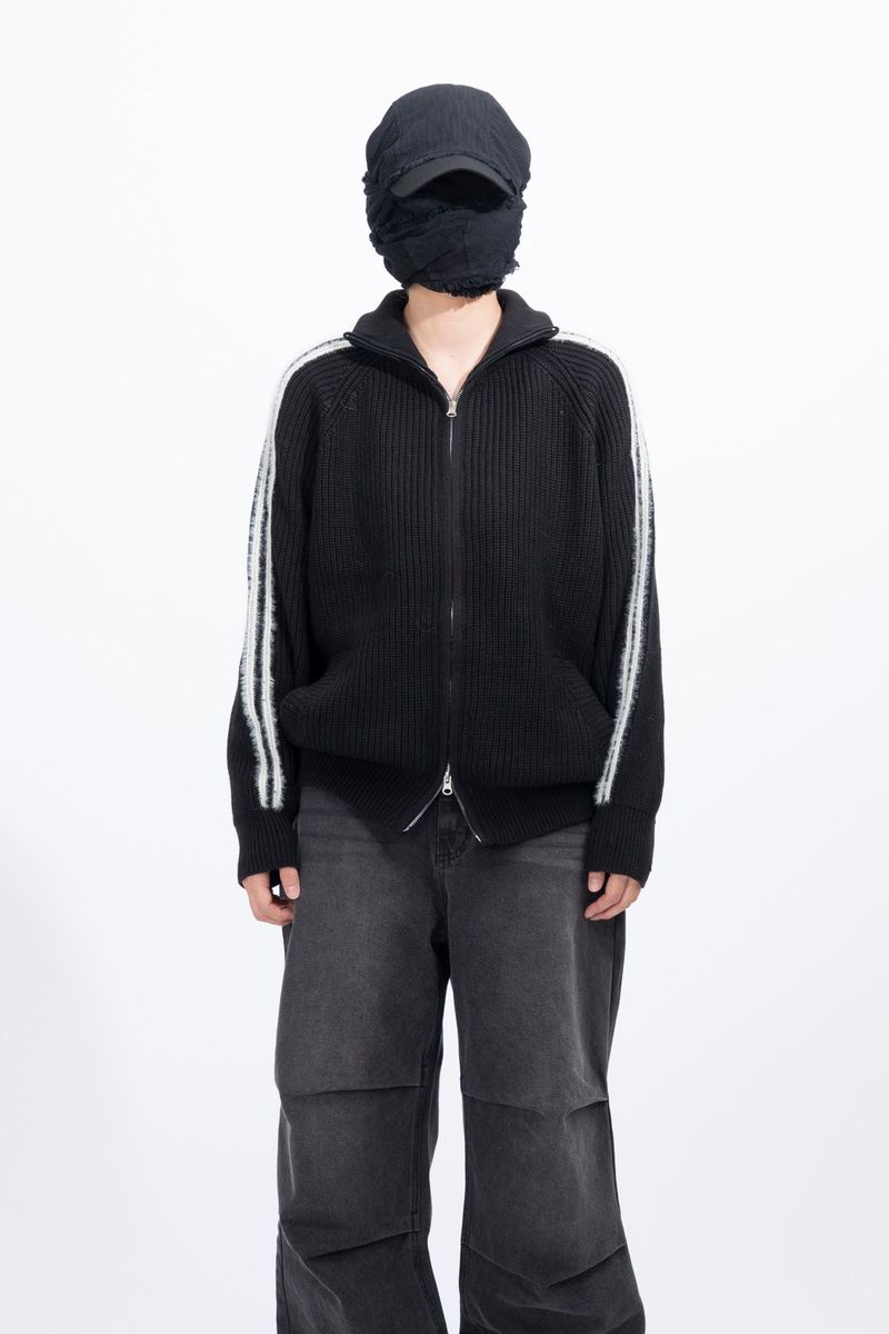 OAN(オアン)の「Tiny Hairy Line Knit Zip Up(Tops)」