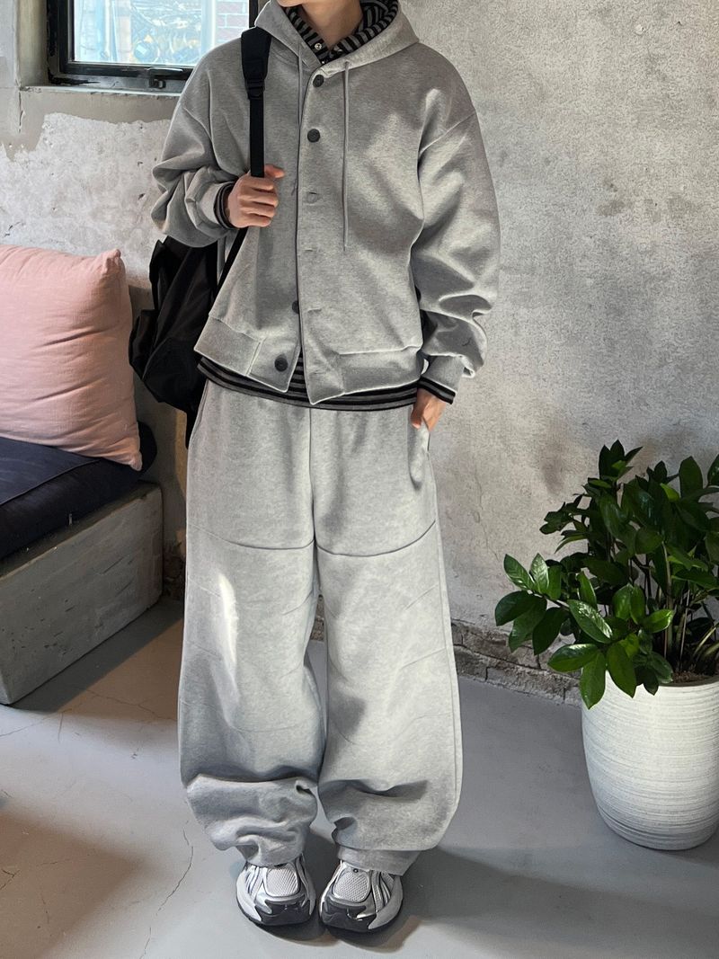 Nest Button Hoodie Zip-Up (3 Colors)