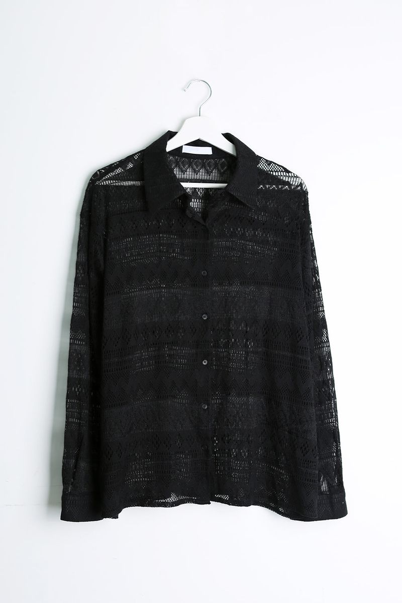 WOOLA CROCHER OVERFIT SHIRTS