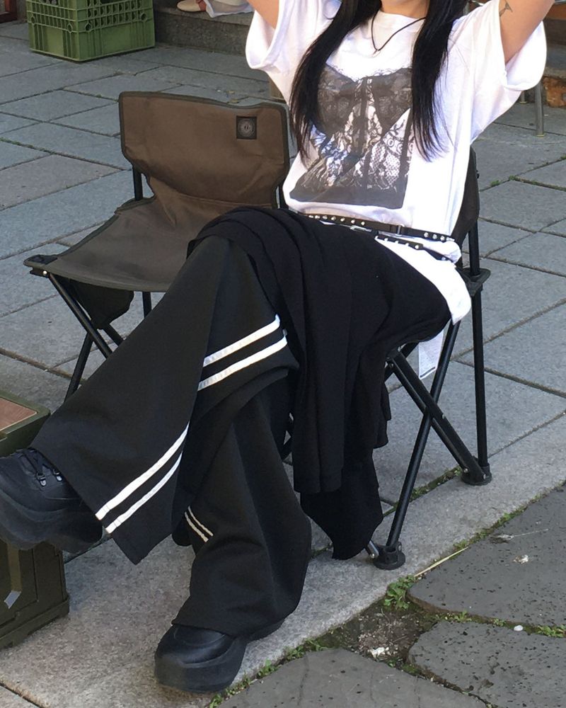 Flare long skirt