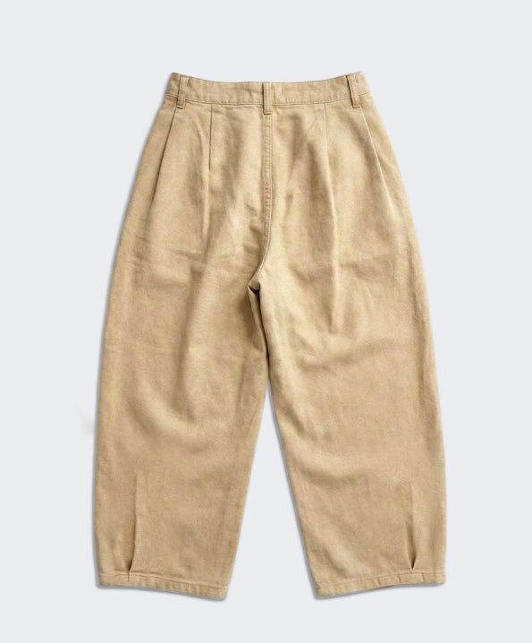 Wide Balloon Chino Pants Beige