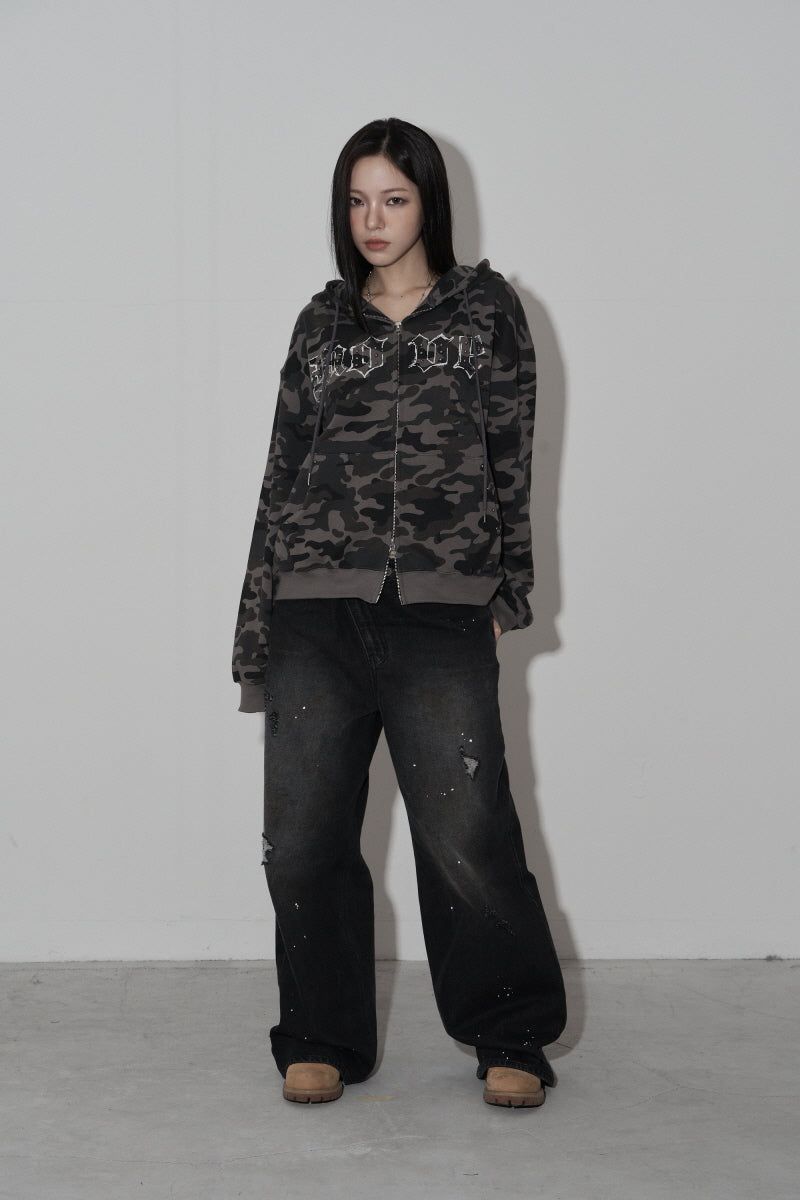 move hood zip up (dark grey)