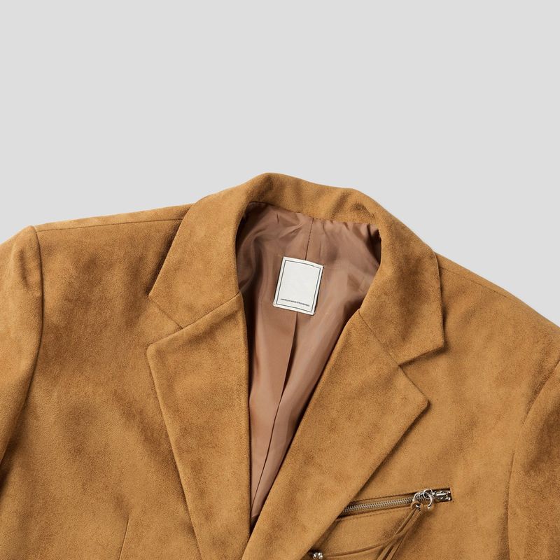 90's Sharoon Suede Zipper Jacket (2 colors)