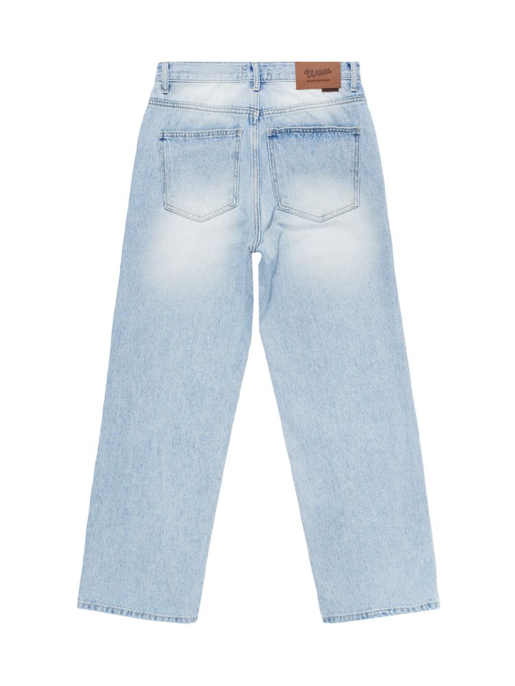 M196 CAT WIDE DENIM PANTS
