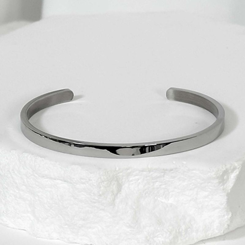ss-4mm NONE LOGO SIMPLE BANGLE_silver