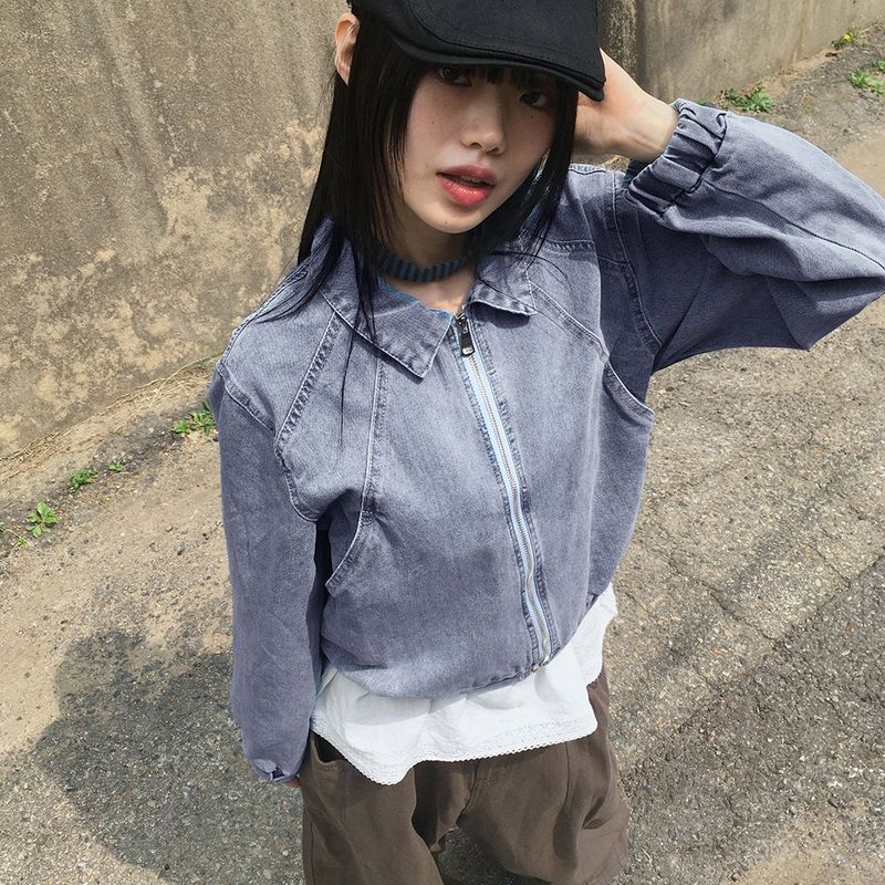 WONDER WONDER（ワンダーワンダー）の「ハーダートルネードカットアウトブルゾンデニムジャケット（ジャケット/アウター）」
