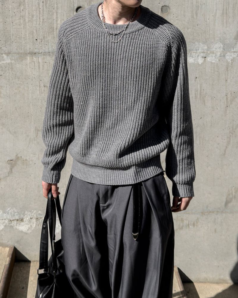 Hild Panel Cropped Hachi Knit