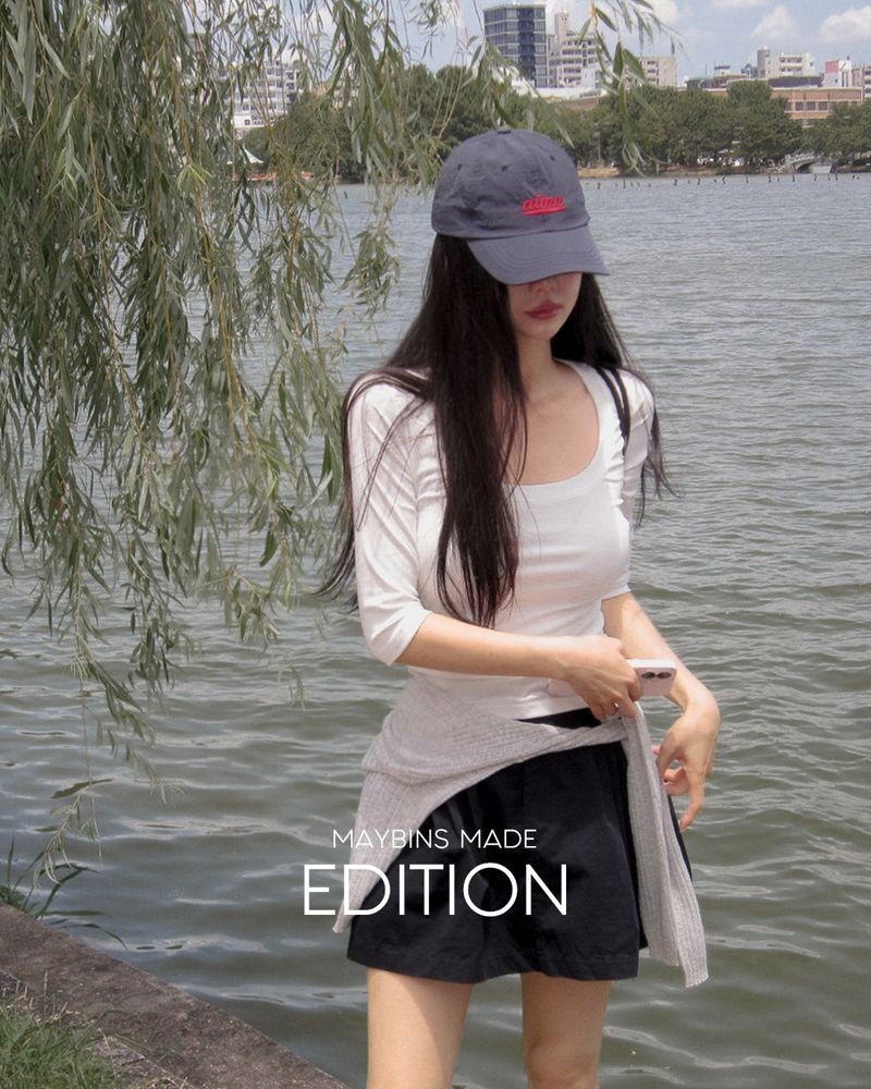 MADE. Jella pintuck mini skirt