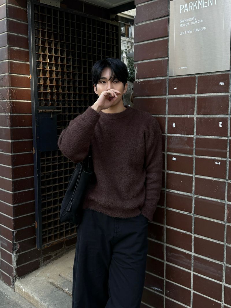 Way pintuck curved pants