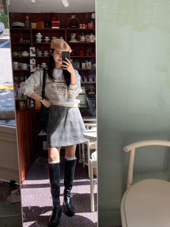 Classic Check Mini A-Line Skirt (2color)