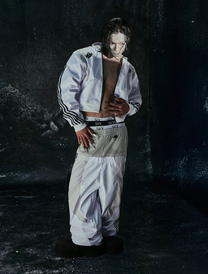 "BBY TECHBOI" 3 LAYER NYLON TRACKSUIT - HOODZIP