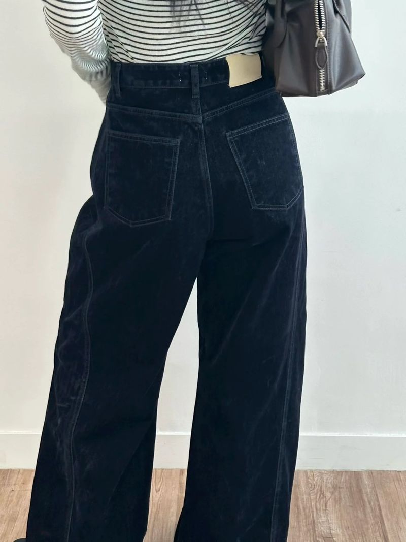 Fall Velvet Wide-Leg Pants - 2 colours