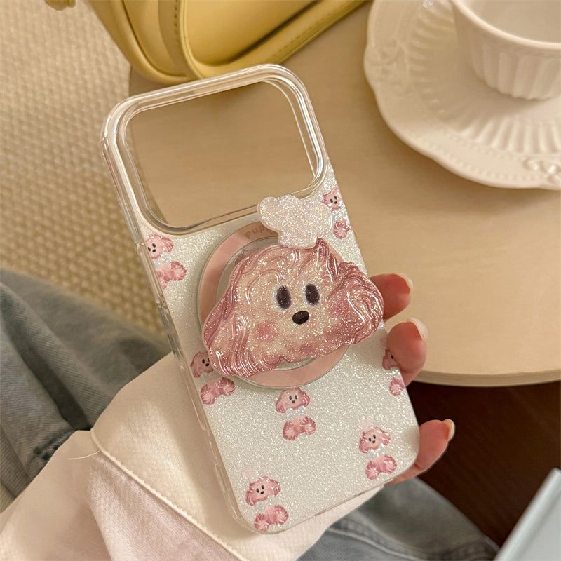Bling Bling Glitter Chef Puppy Talk iPhone Case