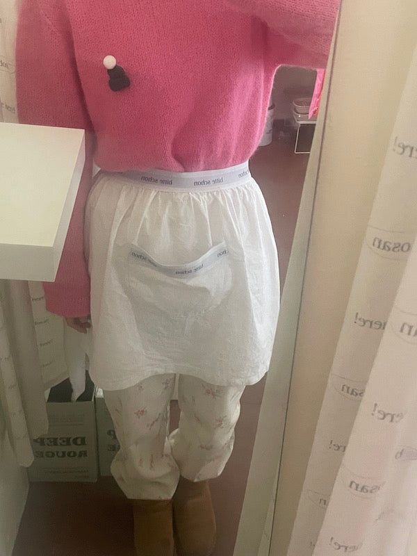 bitteschon band-waist apron