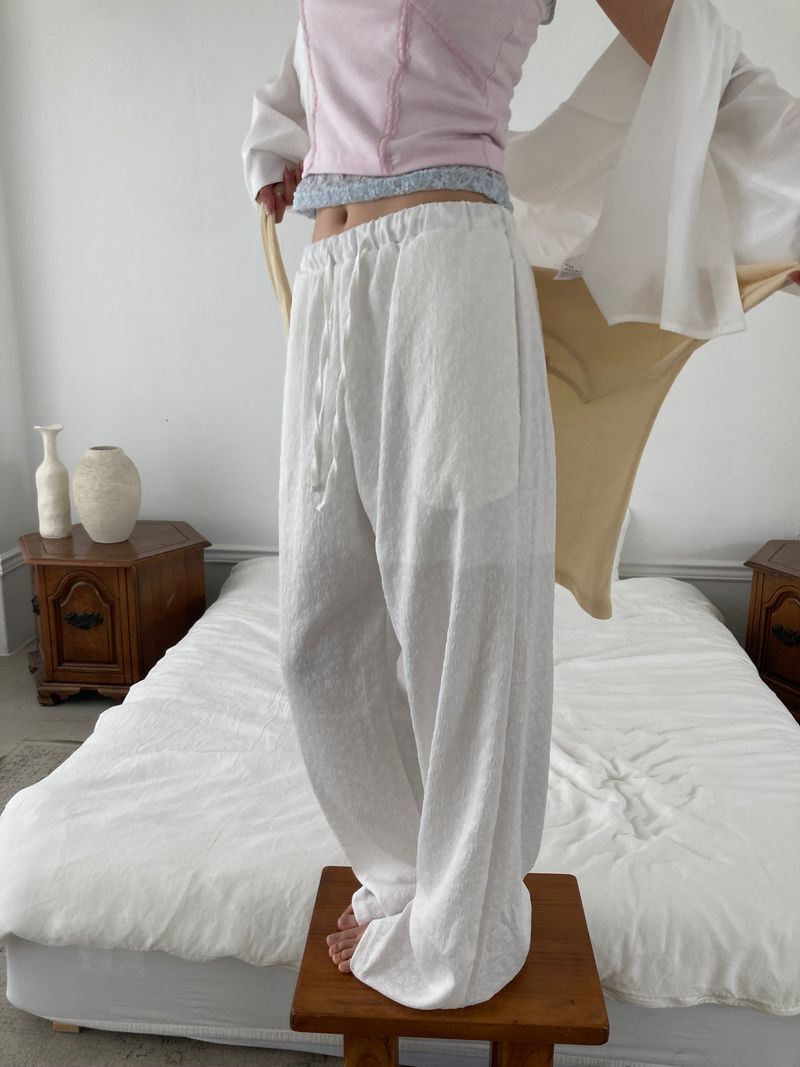 MINGLOW（ミグロー）の「フローラ ジャカード パンツ（パンツ）」