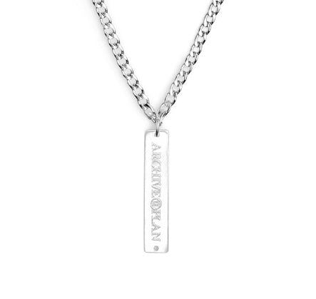 [LAN ARCHIVE] 020 Simple square bar necklace
