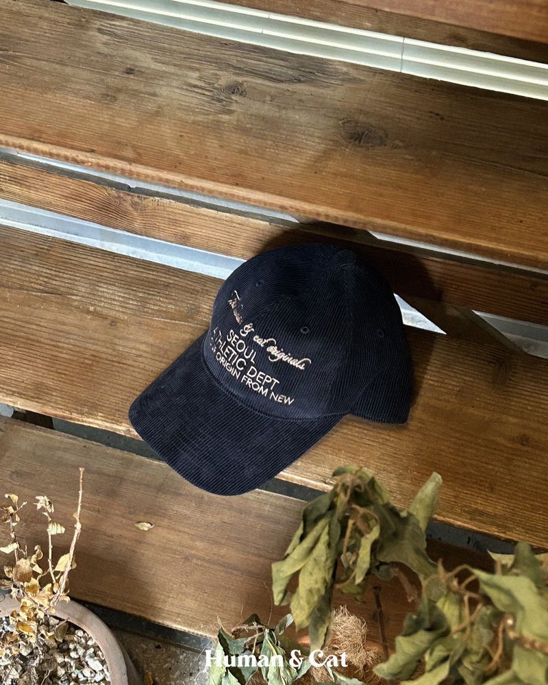 SEOUL CORDUROY BALL CAP / NAVY