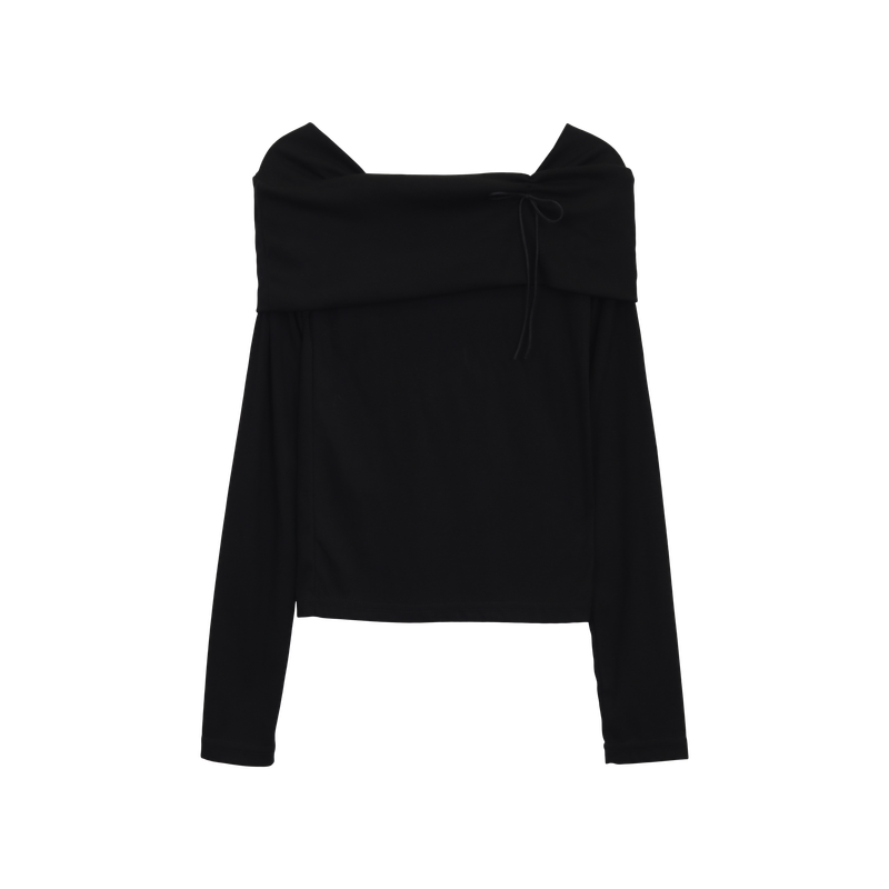EDGE OFF-SHOULDER T-SHIRT