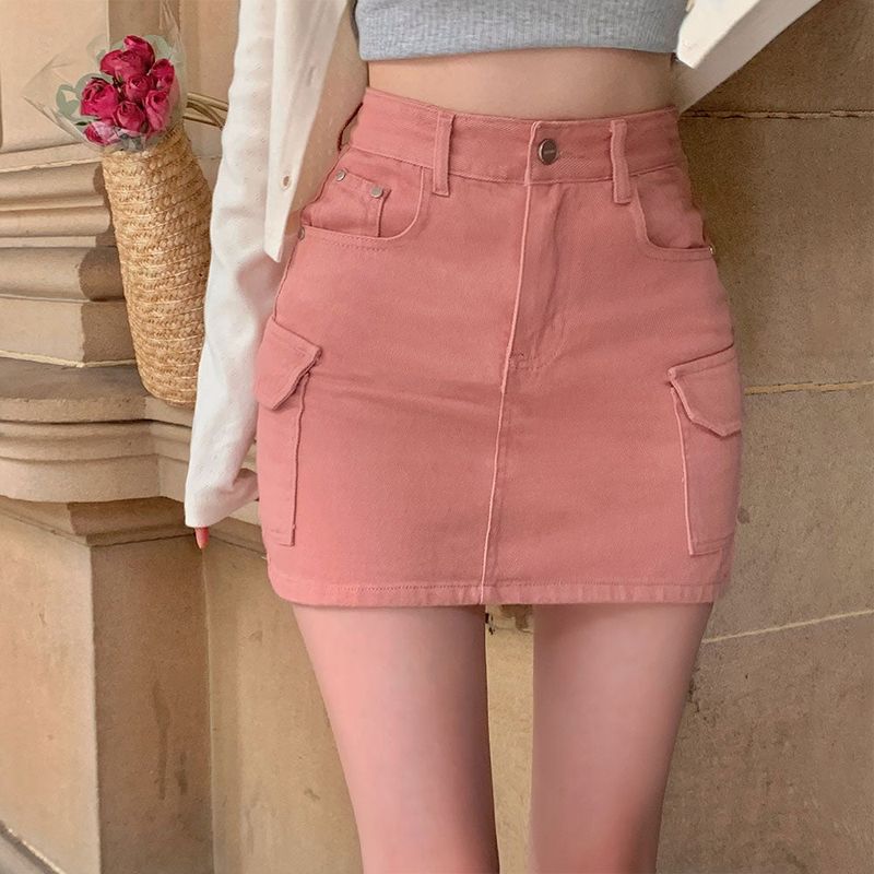 [BELLIDE MADE] side pockets, cargo miniskirts