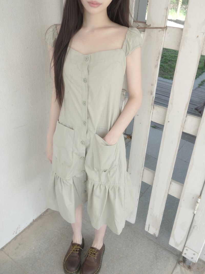 ZELENA（ゼレナ）の「kiwi pocket one-piece（Dresses）」