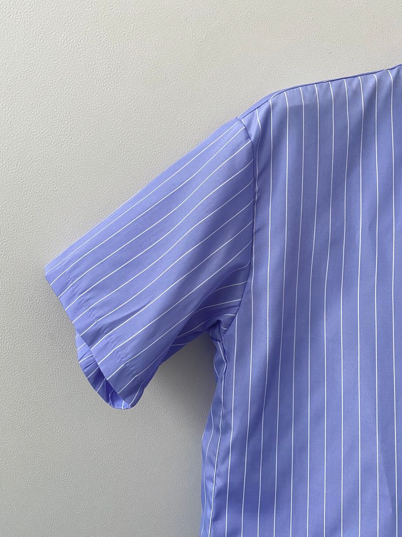 Pastel stripe half shirts