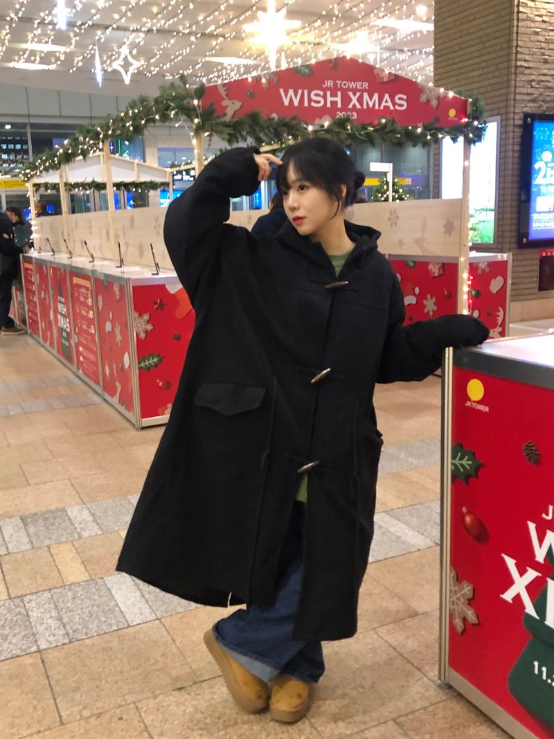 (quilted beam)Miyuki long hood duffle coat