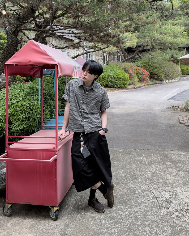 Varon Patch Strap Bermuda Pants
