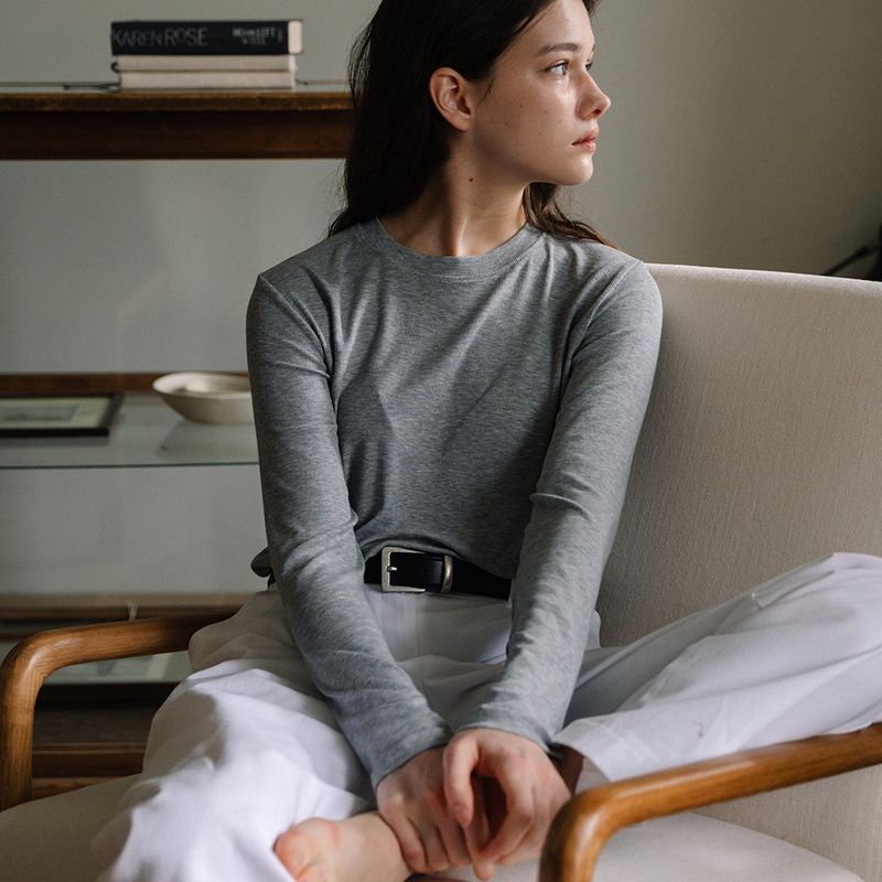 Soft Round T-shirt - Gray