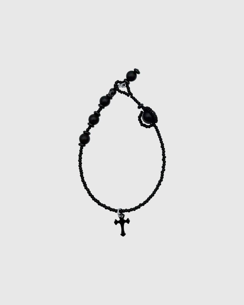 Onyx cross bracelet (2 size)