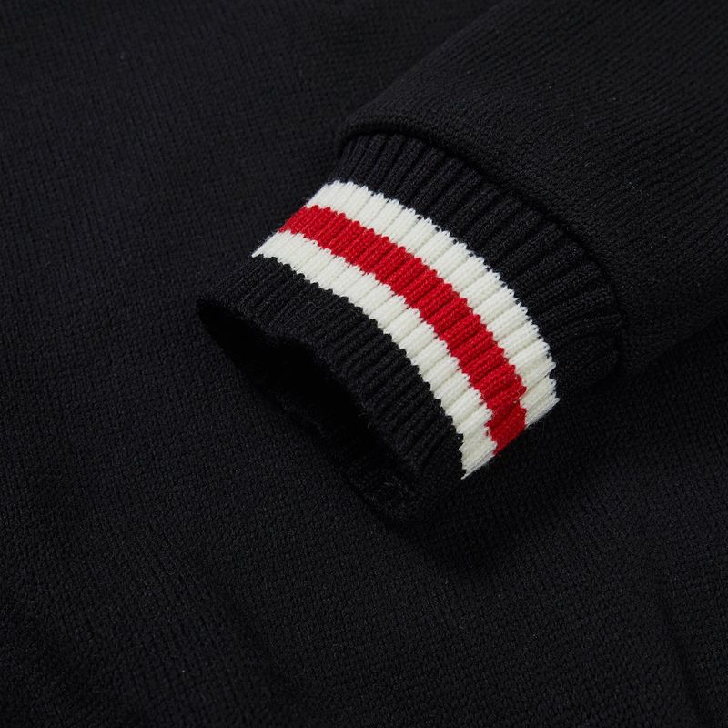 Vネッククロップスウェットシャツ / V-neck Cropped Sweat Shirt [BLACK]