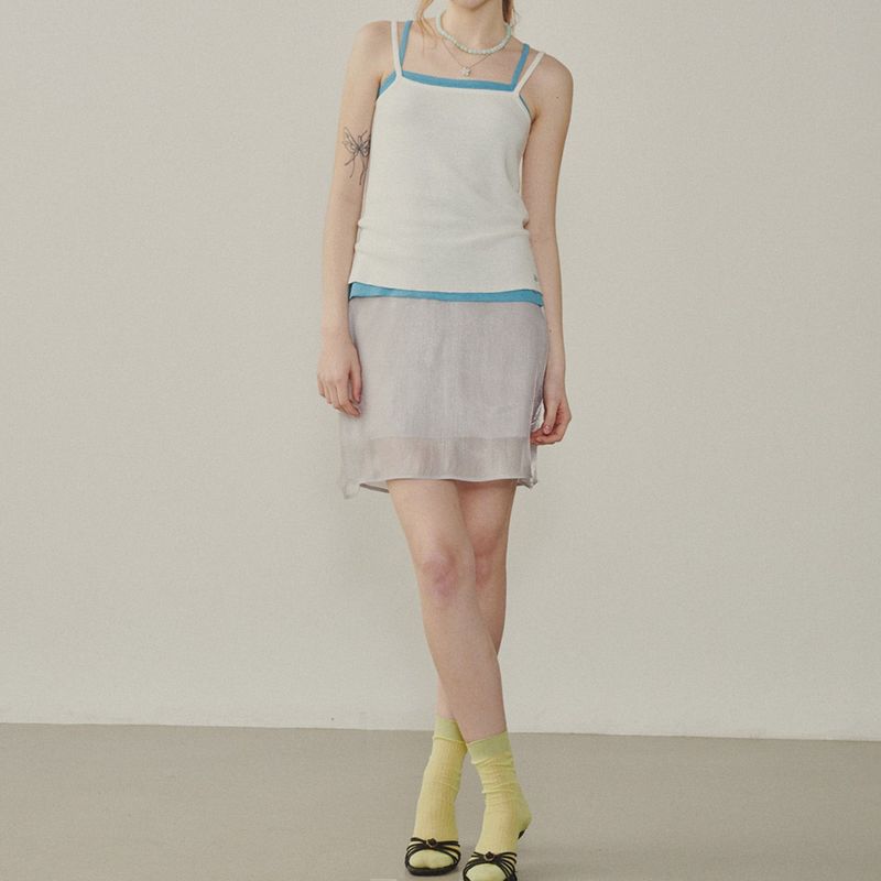 Essential Linen Knit Sleeveless Top