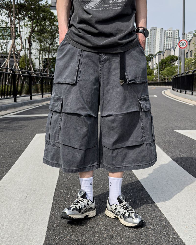 RUBINE 7‑PART CARGO BERMUDA PANTS