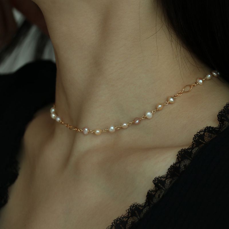 baby baroque pearl necklace