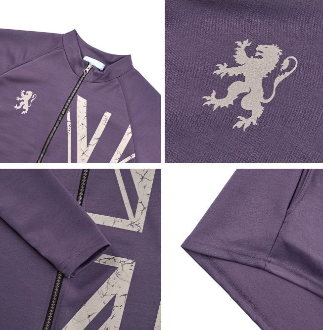 Bene Union Jack Jersey Zip-up