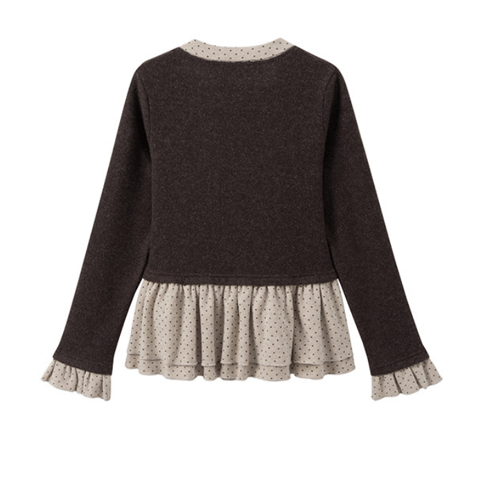 Raiden Dot Tie Layered Blouse